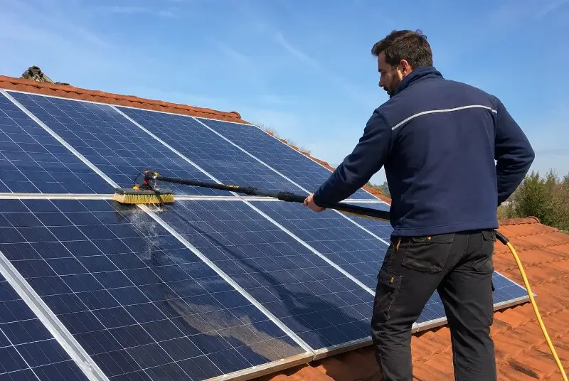 Nettoyage et entretien de panneaux solaires à Saint-Jean-de-Thurigneux